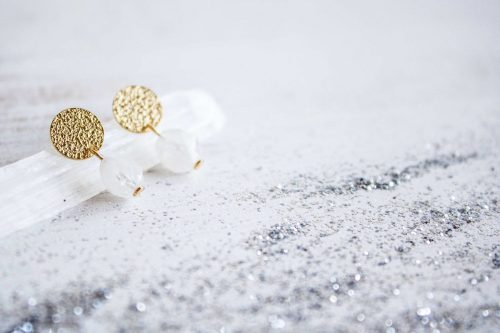 Pendientes Venus de Piedra Luna de Fauna y Flora joyería inspirada en la naturaleza