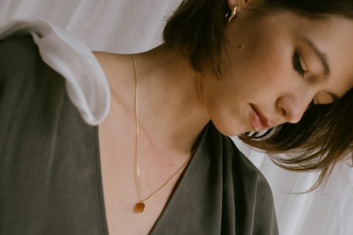 Colgantes piedras de nacimiento Talisman Fauna y Flora Citrino